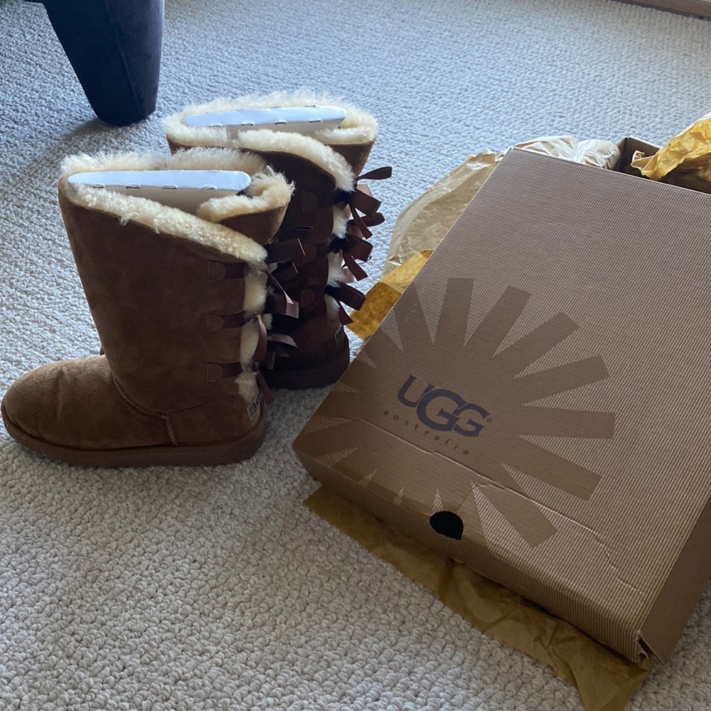 Ugg Tall Bailey Bow In Box - work 3 times